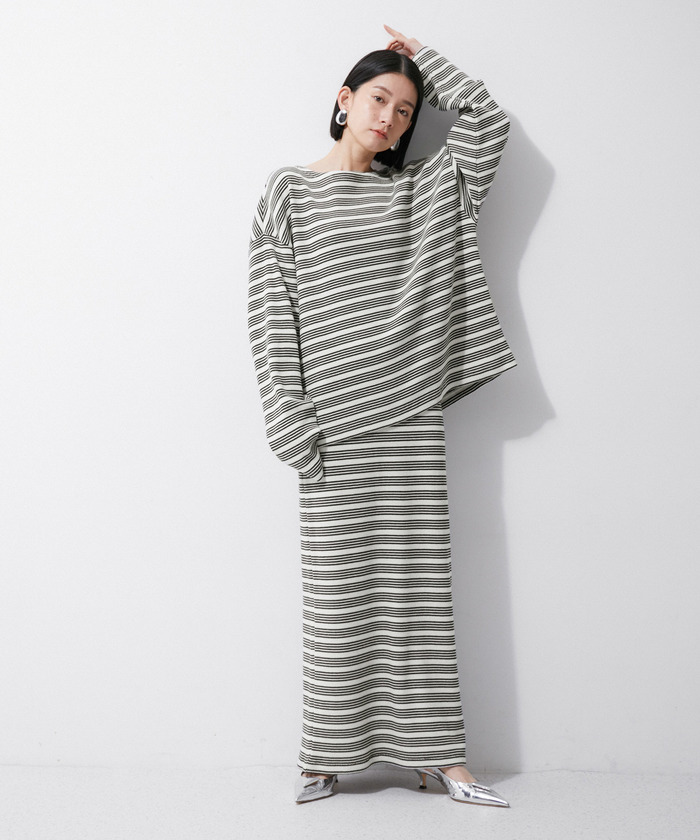 セール】【Miller for ADAM ET ROPE'】別注WAFFLE BORDER SKIRT