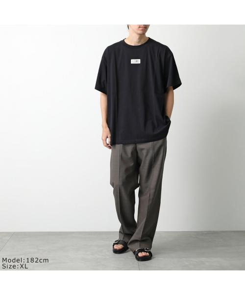 ✨極美品/21SS✨メゾンマルジェラ 四隅ステッチ グレー Tシャツ 胸シルク ✨極美品/21SS✨メゾンマルジェラ 四隅ステッチ グレー Tシャツ