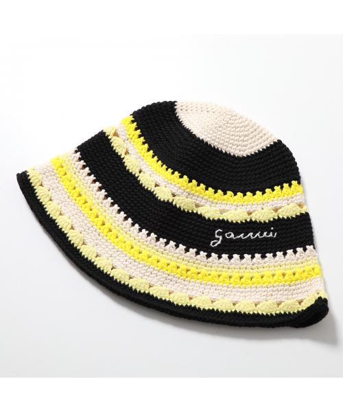 セール】ガニー GANNI GANNI バケットハット Cotton Crochet