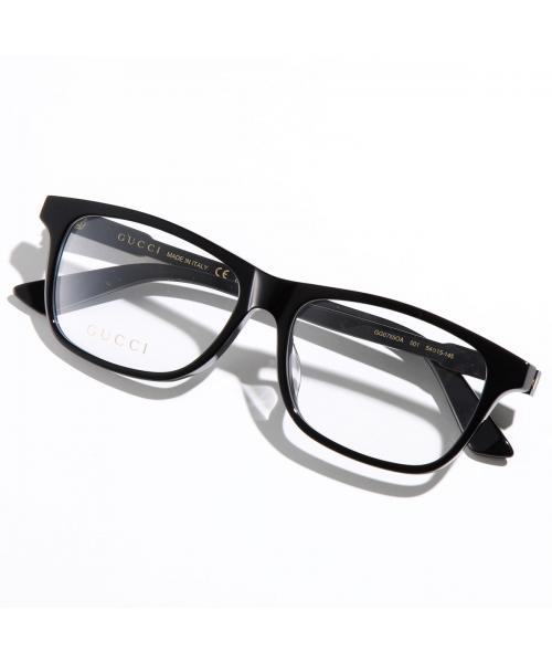 GUCCI メガネ GG0755OA スクエア型 GGロゴ グッチ GUCCI GUCCI メガネ GG0755OA スクエア型 GGロゴ （001