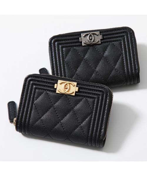 Boy chanel zipped sale coin purse