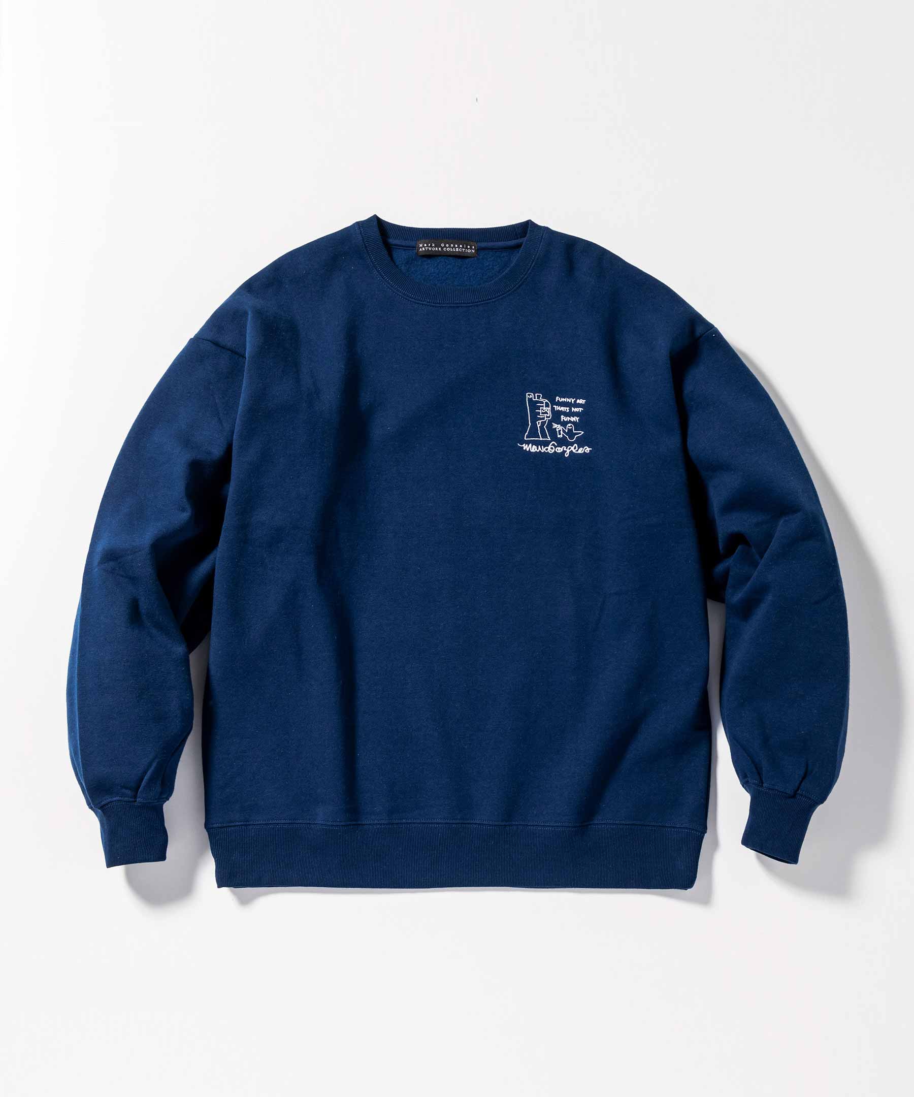 ★人気★【Mark Gonzales】★SMILE ARCH LOGO CREW NEC.K★ ☆人気☆【Mark Gonzales】☆SMILE ARCH LOGO CREW NEC.K