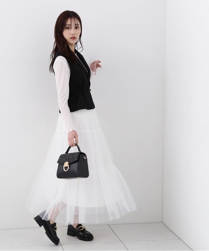 極美品✨GUEST JOCONDE レーススカート オフィス　大きいサイズ 46 ゲスト ジョコンダ GUEST JOCONDE 【大きいサイズ】ゴム地ニット