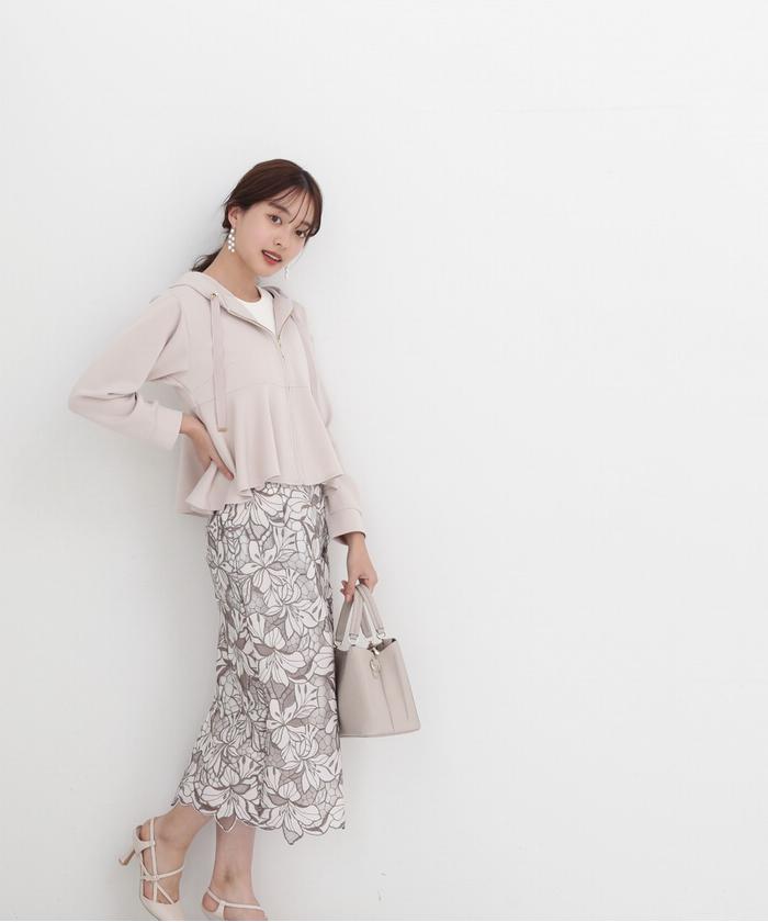 【bottega Veneta】ドレープコットンブレンドミディスカート サイドファスナータイトスカート | PROPORTION BODY DRESSING