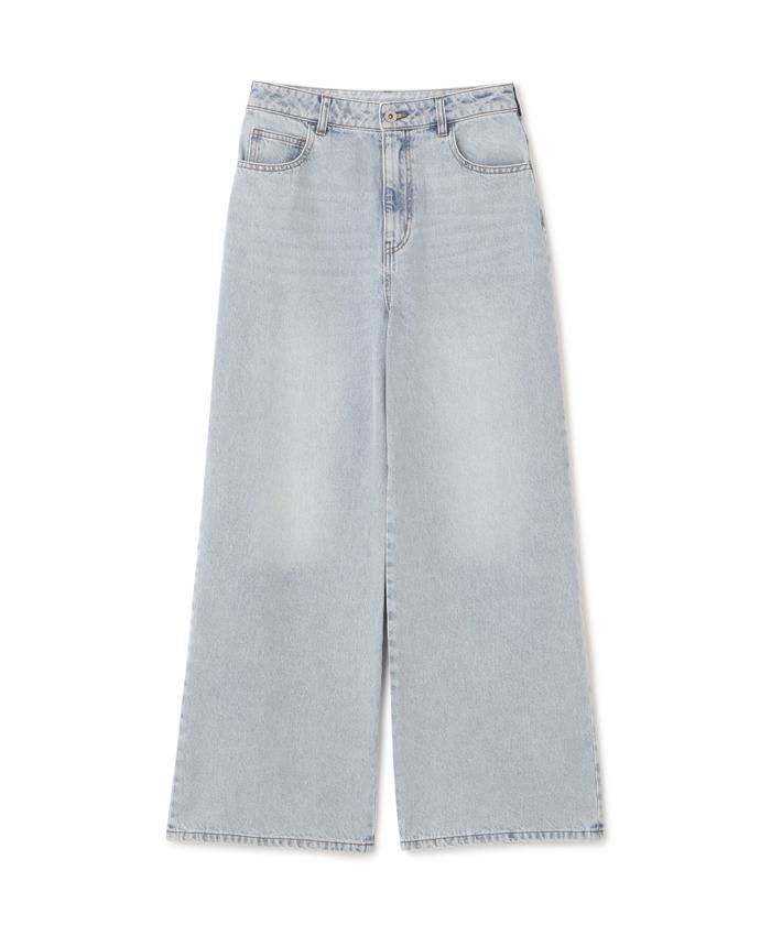 プロポーション ボディドレッシング ワイドデニムパンツ 新色カラー：ブルー セール 30%OFF】ワイドデニムパンツ 新色カラー：ブルー