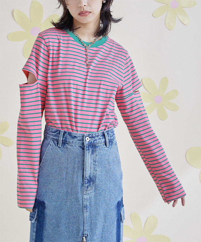 新品 多部未華子着用 miette ボーダー ロンT ミエット - メルカリ