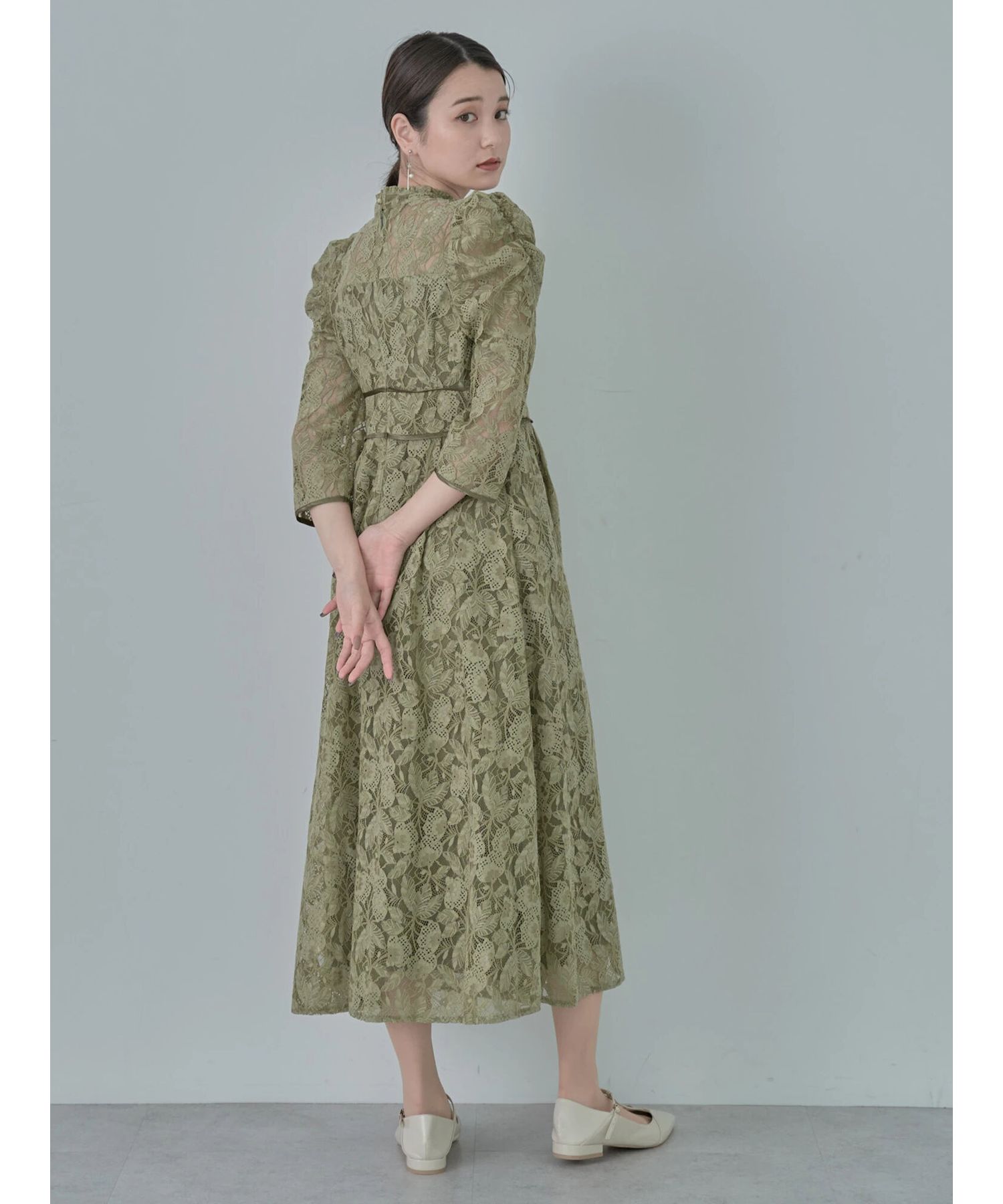 earth music&ecology 総レースワンピース　オケージョン　結婚式 earth music&ecology｜総レースワンピース | Rakuten Fashion