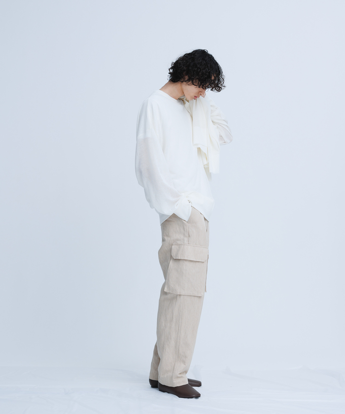 セール】《新色追加》【WEB限定】麻調 ルーズ シアー サマー