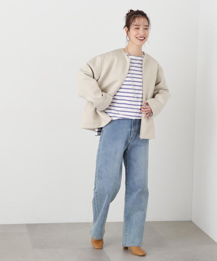 セール】ノーカラーダンボールブルゾン《S Size Line