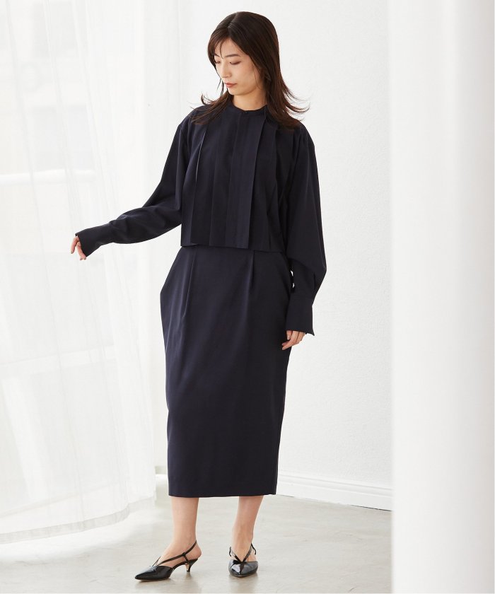 セットアップ対応商品】TAKASHI IKEDA x VERMEIL タックドレープタイトスカート(505875125) | ヴェルメイユ パー イエナ (VERMEIL par iena) - d fashion