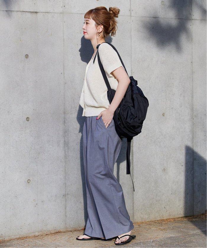 【新品】B.C STOCK リネンコットンベスト　ホワイト B.C STOCK｜《追加5》手洗い可 / リネンコットンベスト
