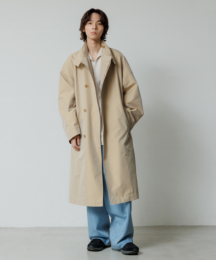 新品 ESCADA 中綿コート ロゴ 総柄 ベルト付き キャメル