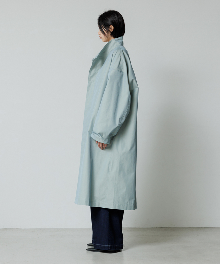 セール】【WEB限定】玉虫色 スタンドカラー オーバーコート
