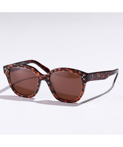 CELINE(セリーヌ) べっ甲柄 サングラス CL40001F 54N グリーン