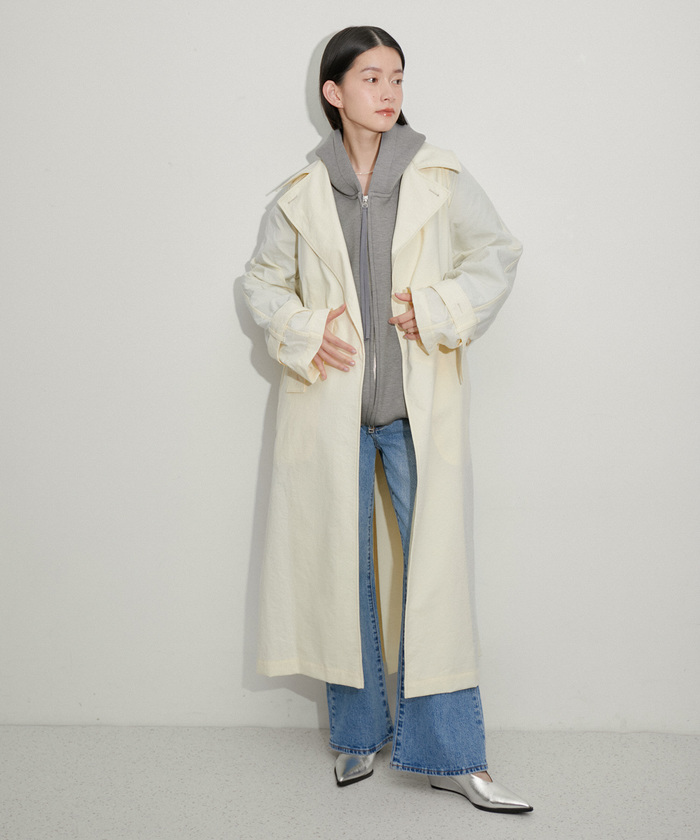 ADAM ET ROPÉ /アダムエロペ　サステナブル　フーディージップブルゾン ADAM ET ROPE'｜【サステナブル】フーディージップブルゾン
