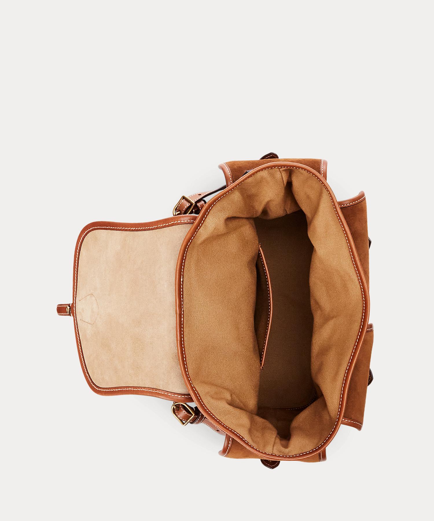 【最終値下げ】Ralph Lauren スエードブラウンバッグ 保存袋付き 最終値下げ】Ralph Lauren スエードブラウンバッグ 保存袋付き