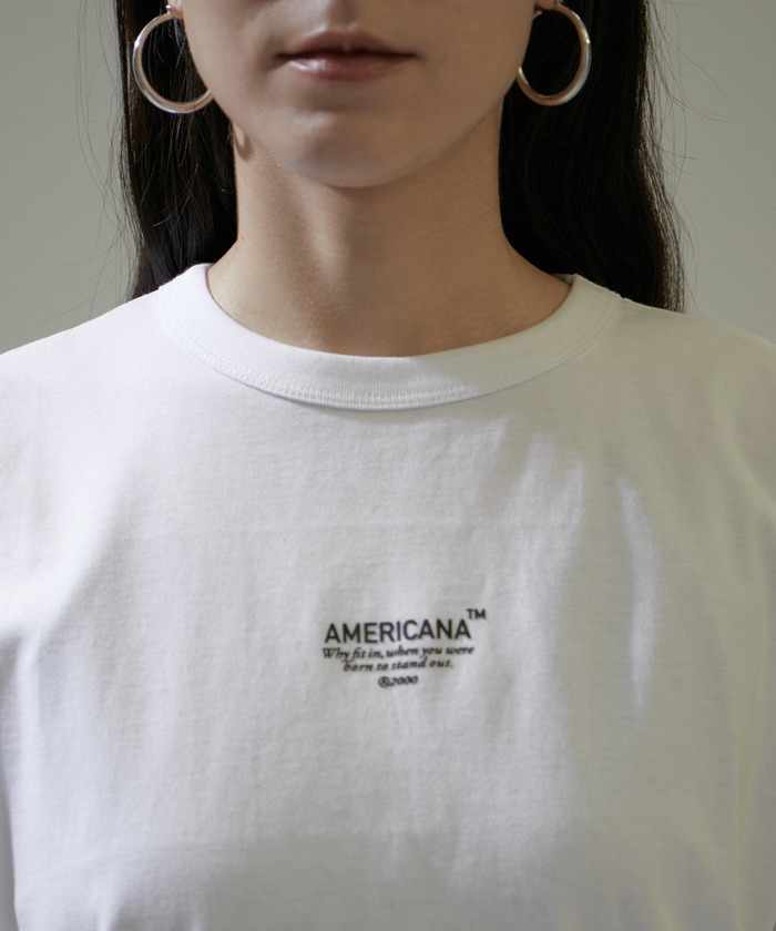 Americana アメリカーナ バックロゴコクーンTシャツ Americana（アメリカーナ）】ロゴプリントTシャツ(505879530