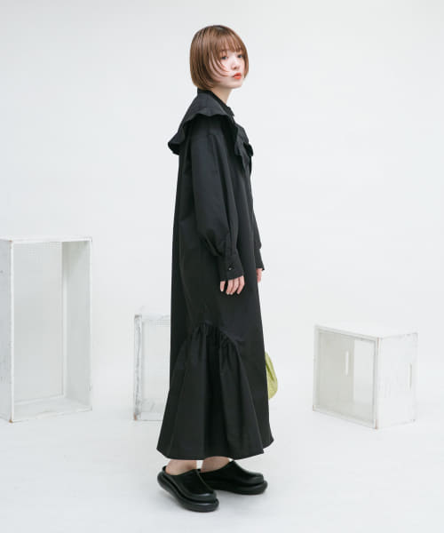 セール 50%OFF】2WAYビッグカラーワンピース(505879565 セール 50%OFF】2WAYビッグカラーワンピース(505879565