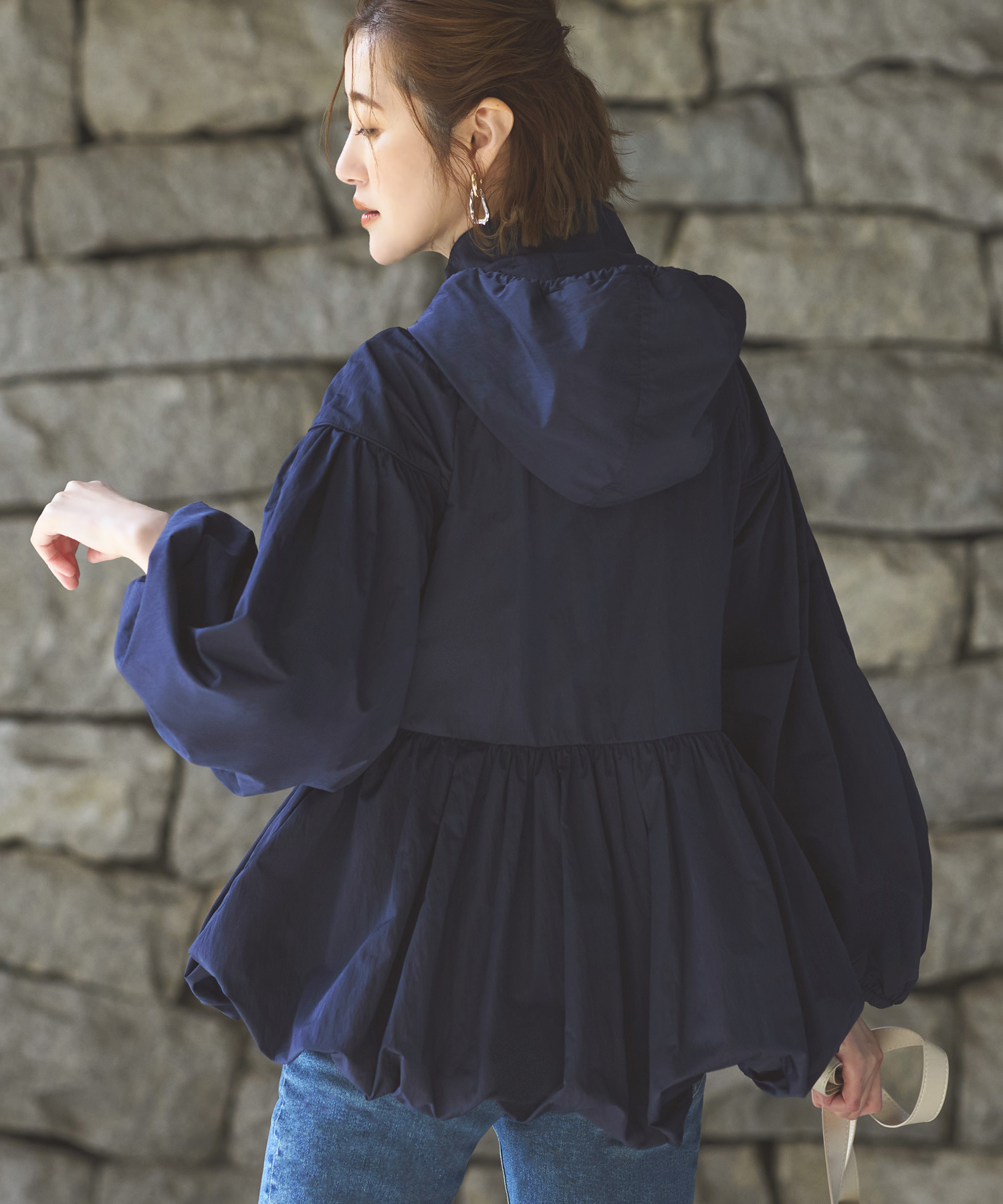 【本物保証】 ルイルエブティック RUIRUE BOUTIQUE バルーンペプラム ジャケット・アウター