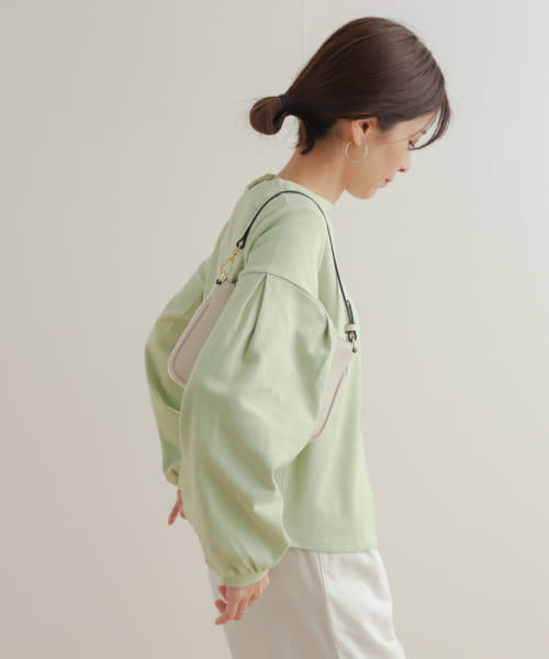 セール 30%OFF】コットンポンチタックスリーブプルオーバー