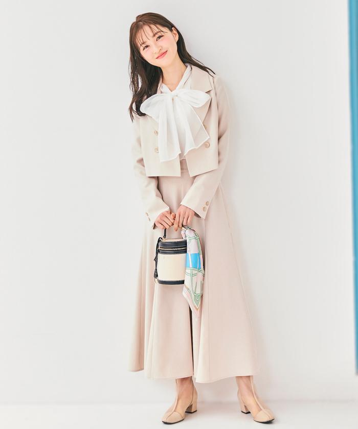 WILLSELECTION Wボタンシャギーショートコート WILLSELECTION Wボタンシャギーショートコート