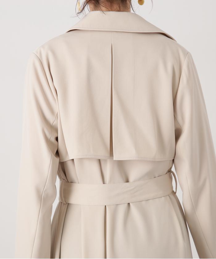 セール 50%OFF】とろみガウントレンチコート《S Size Line セール 50%OFF】とろみガウントレンチコート《S Size Line