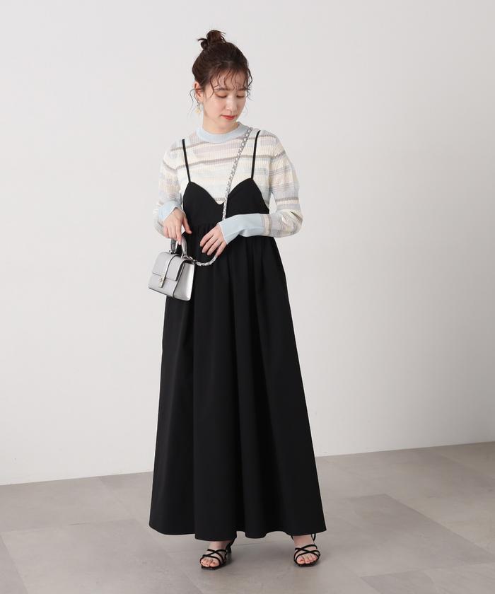 セール 50%OFF】編み地切替シアーボーダーニット(505879898