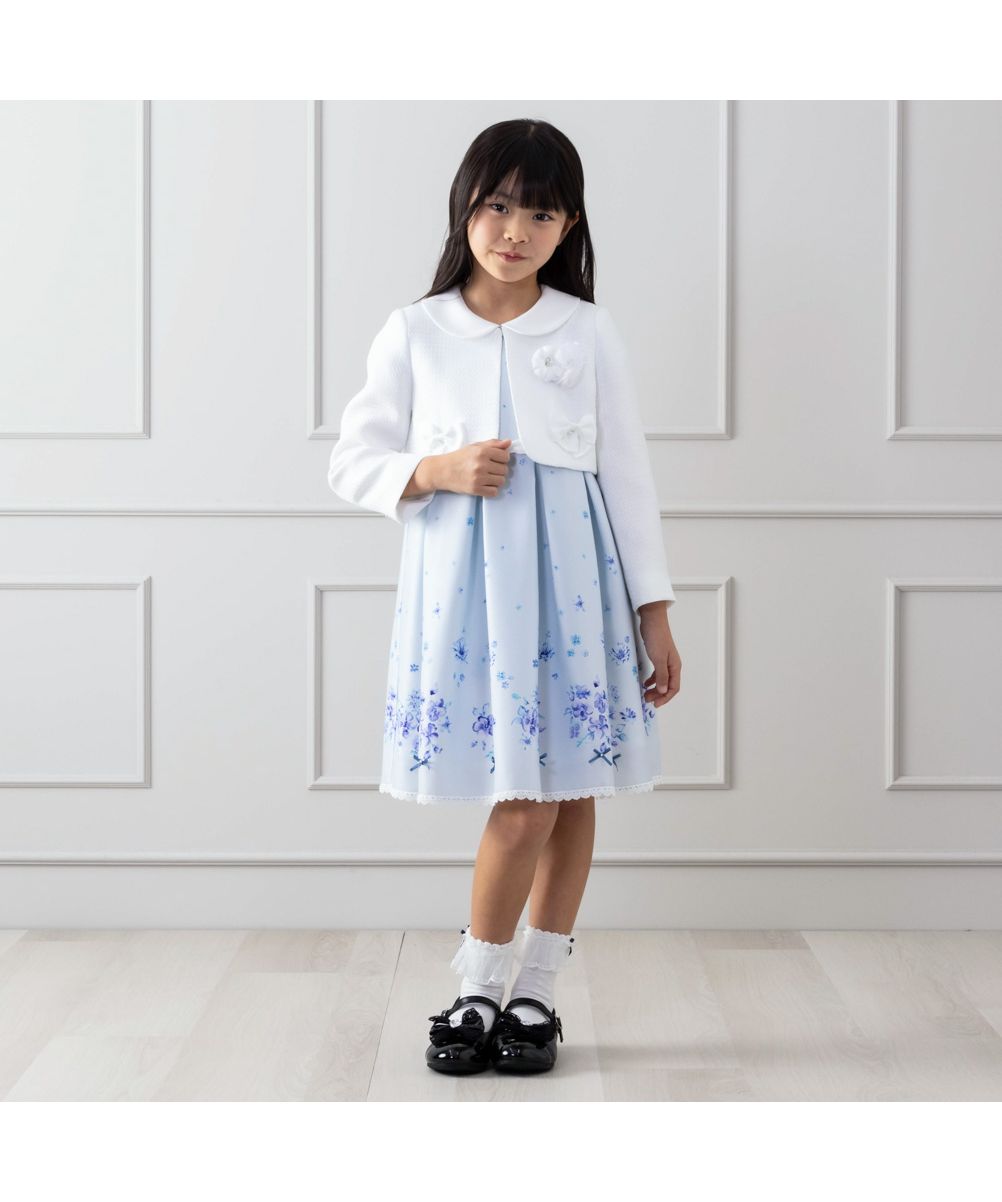 女の子フォーマルワンピース120cm hiromichi nakano hiromichi? nakano children ボレロチェック柄ワンピーススーツ