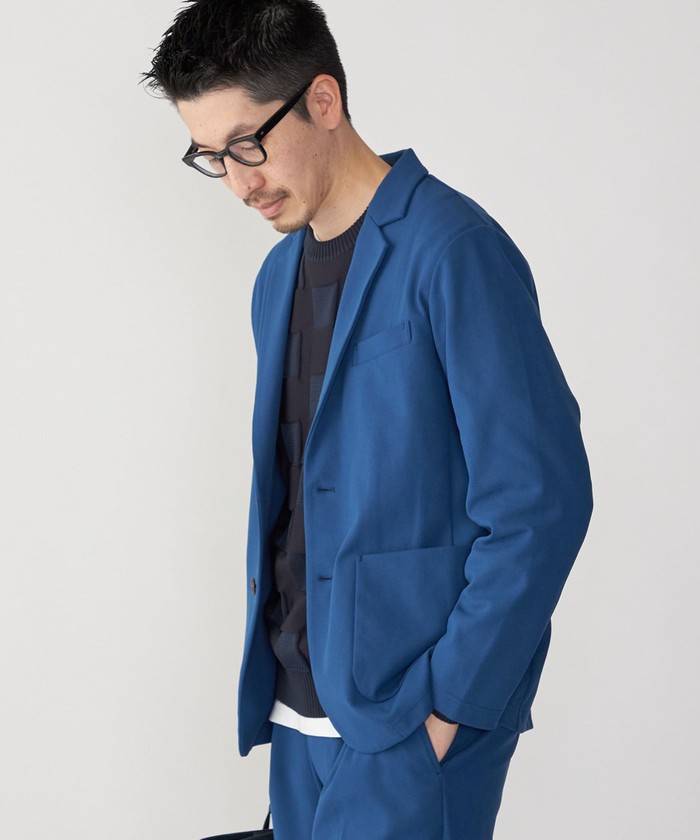 SHIPS 【接触冷感・UVカット・手洗い可MULTI TECH セットアップ】 SHIPS:〈接触冷感・UVカット・手洗い可能〉MULTI TECH ツイル