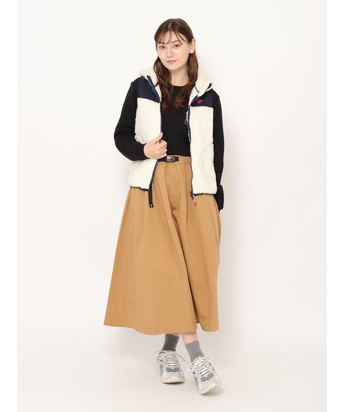 チャムス] カジュアルハーフパンツ Two 駆け寄っ Tuck Wide