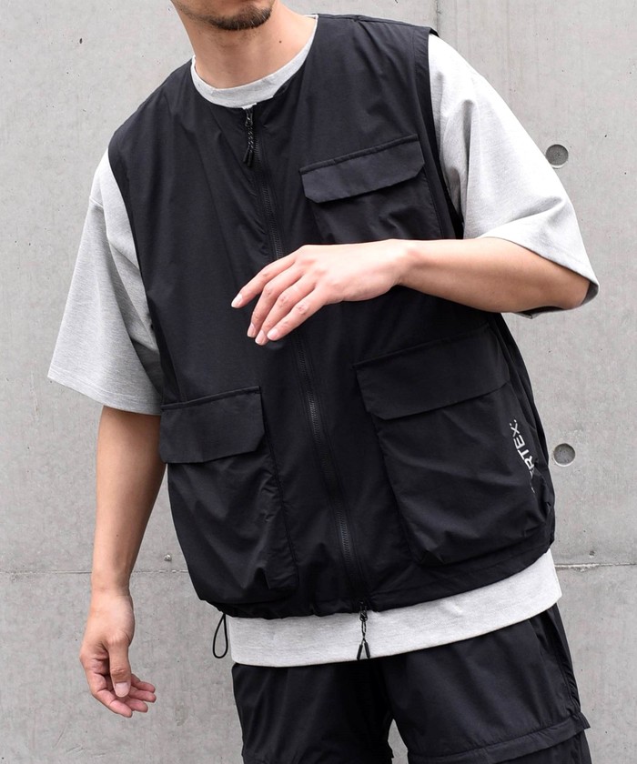 SHIPS any: 〈撥水・透湿・軽量〉PERTEX(R) ノーカラー マルチ