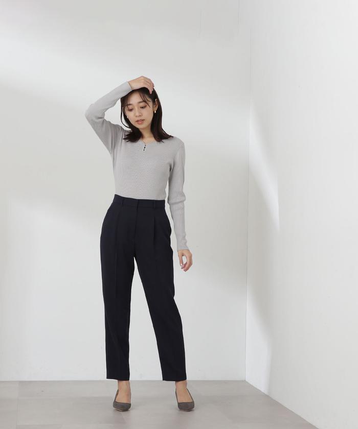 NATURAL BEAUTY BASIC｜ドビーツイル SETUP テーパードパンツ