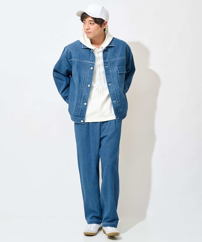 デッドストック 80s～90s タック入り ワイドテーパード ヒッコリーパンツ 全国通販】 DEAD STOCK(デッドストック)70-80s FRENCH AIR FORCE