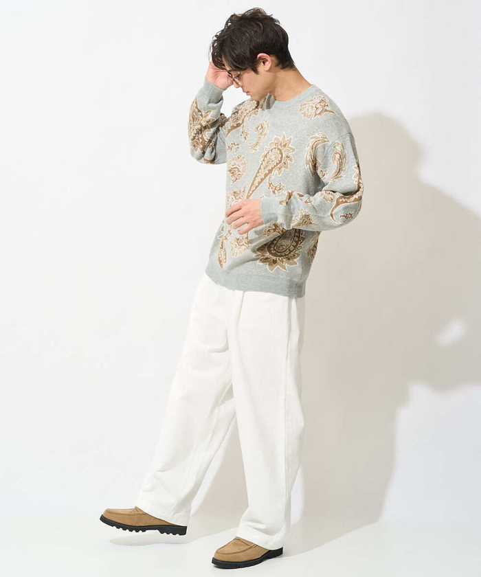 【レアディティール】Vintageストライプ ワイドテーパードスラックス Jean Paul Gaultier ストライプワイドスラックス