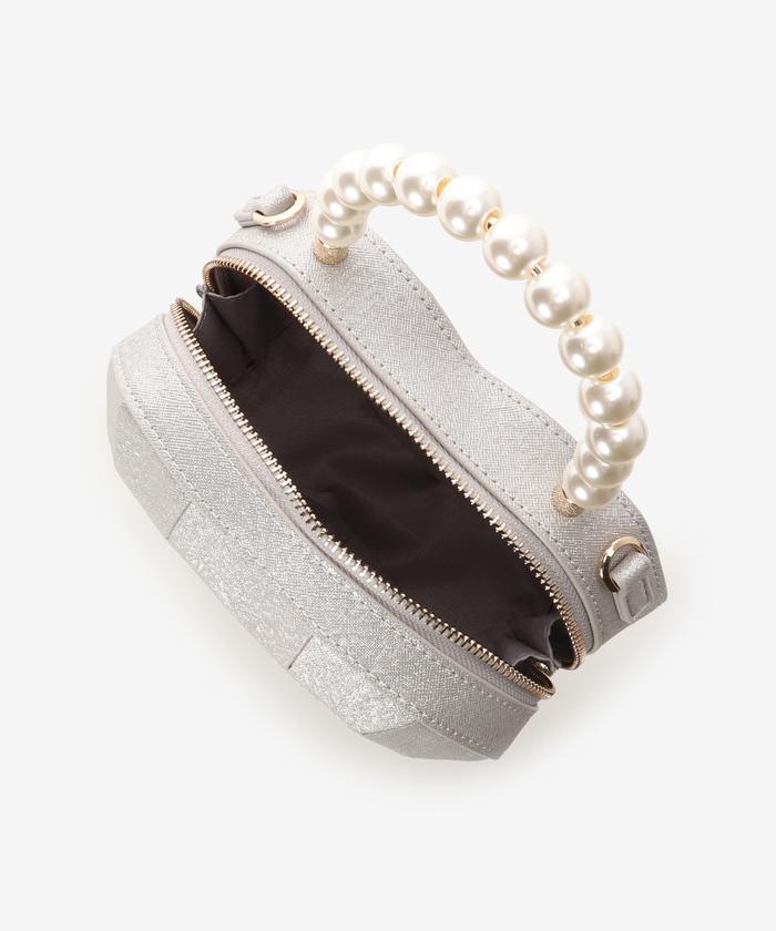 大人気!! SAMANTHAVEGA ハートパールショルダーバッグ セール 50%OFF】ハートパールショルダーバッグ(505890397