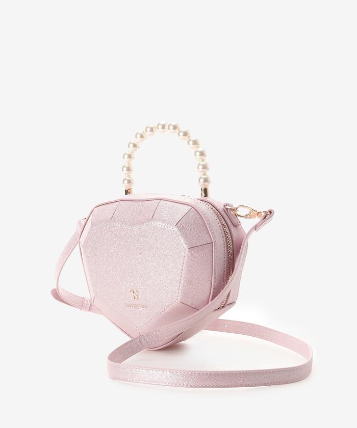 大人気!! SAMANTHAVEGA ハートパールショルダーバッグ セール 50%OFF】ハートパールショルダーバッグ(505890397