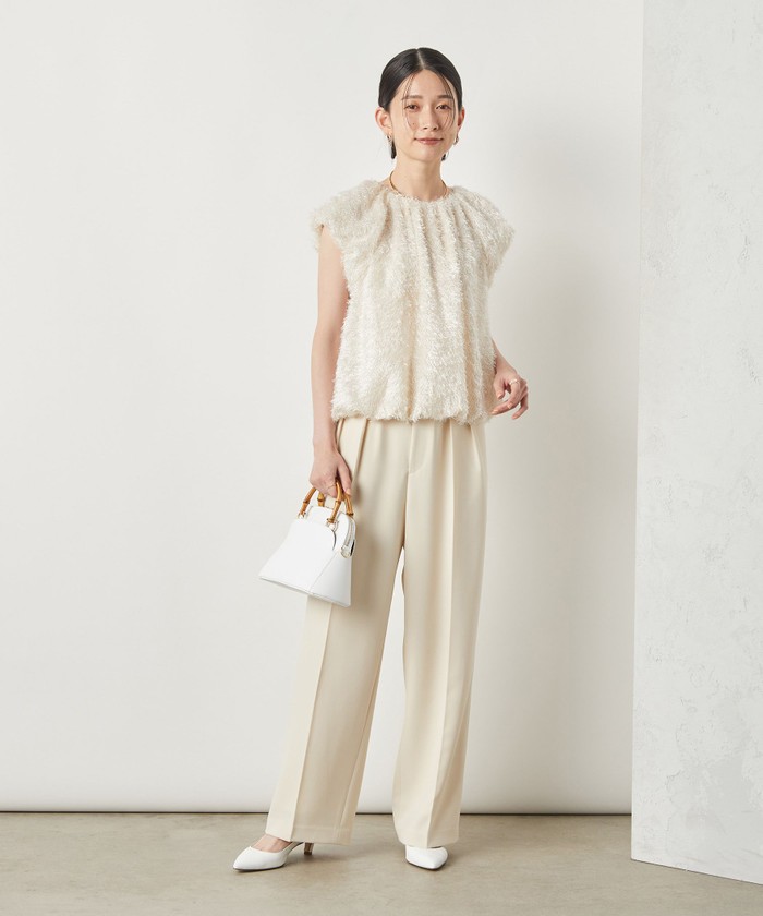 セール 35%OFF】シャギーカットジャガードブラウス(505823379