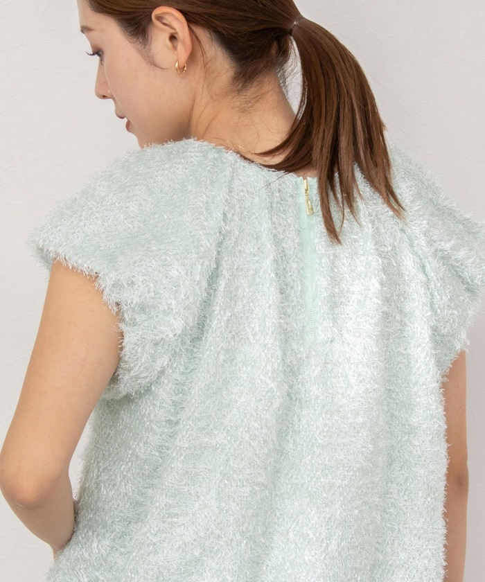 セール 35%OFF】シャギーカットジャガードブラウス(505823379