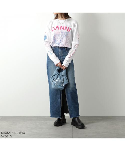 セール】ガニー GANNI GANNI 長袖 Tシャツ Light Jersey Long