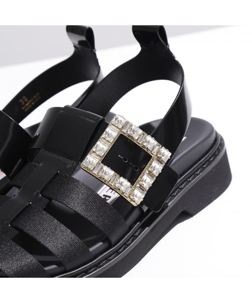 Roger Vivier★ダブルストラップ スリッポン サンダル シルバー Women's sandals | Roger Vivier