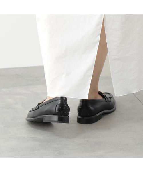 超価格破壊‼️】TOD'S トッズ ベルベットダブルT ローファー 8.5