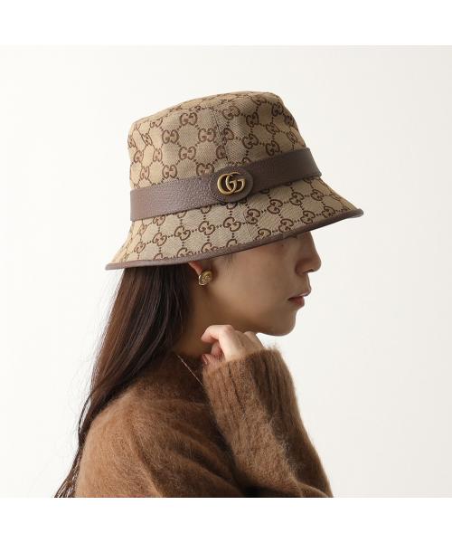 Nylon bucket hat with Gucci logo in black | GUCCI® US