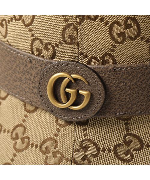 Gucci グレー バケットハット 中古・古着通販】GUCCI (グッチ) GG柄バケットハット ブラウン