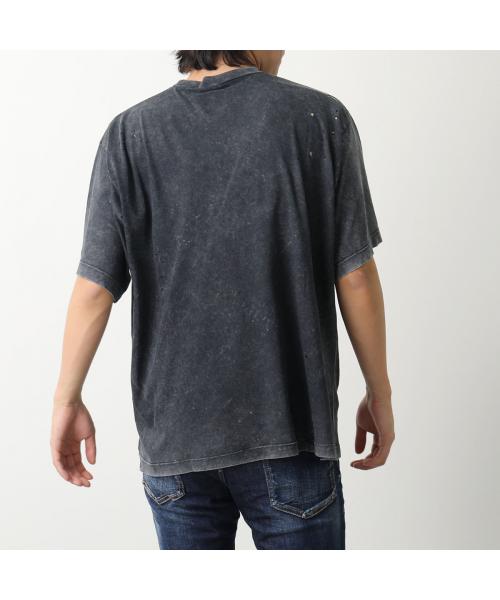 Dsquared2 ブラック クリスタルスター装飾 Tシャツ Dsquared2 men's T-shirt with rhinestone logo s71gd1397s23009