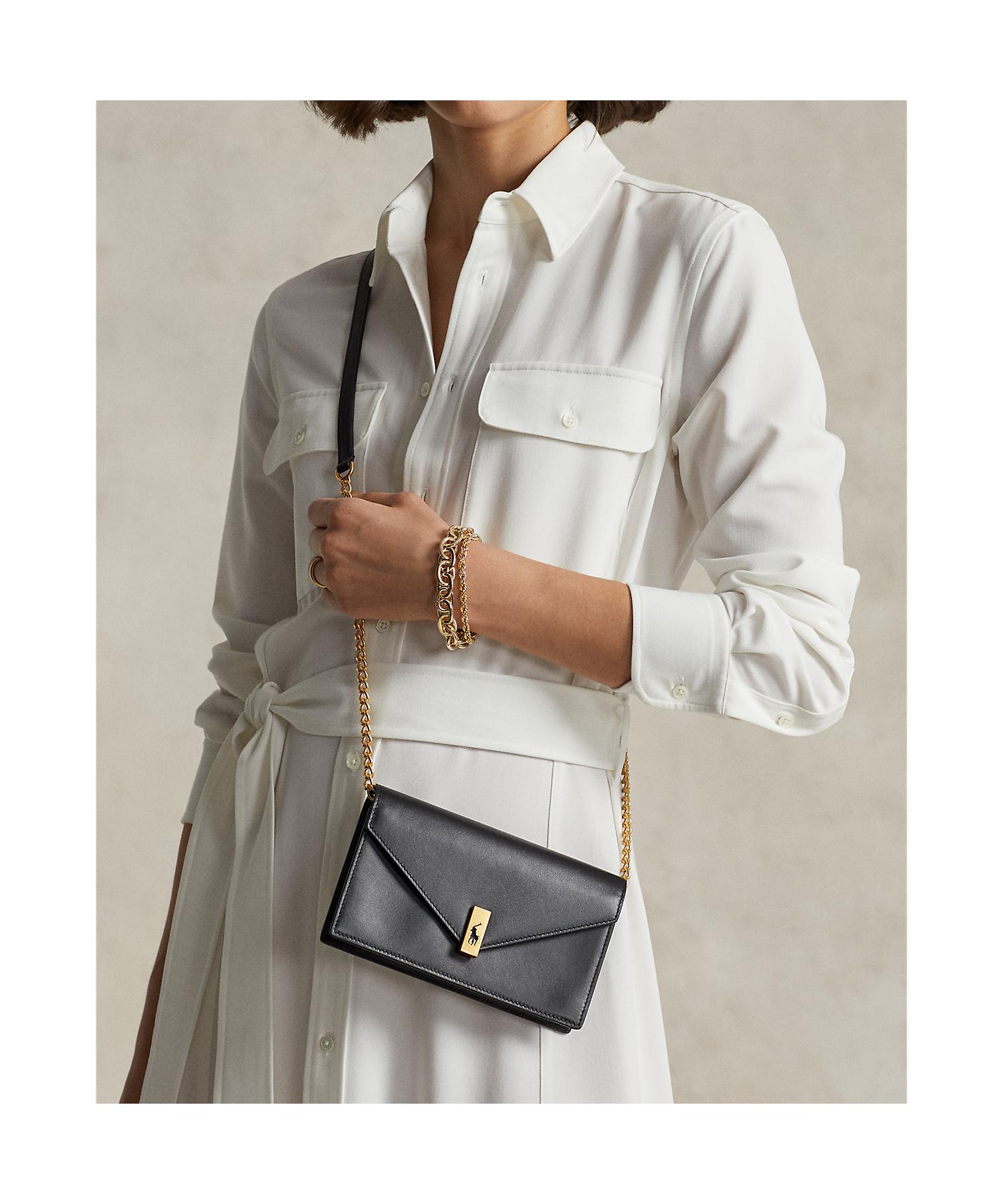 polo ralph lauren チェーンウォレット ショルダーバッグ ラルフ ラルフローレン レザー スエード チェーン ウォレット バッグ
