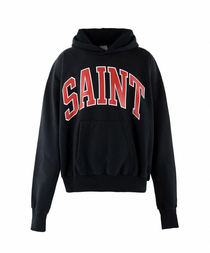 セントマイケル　SAINT MICHAEL LOGO HOODIE SAINT MICHAEL/セント マイケル/HOODIE/ARCH SAINT/BLACK