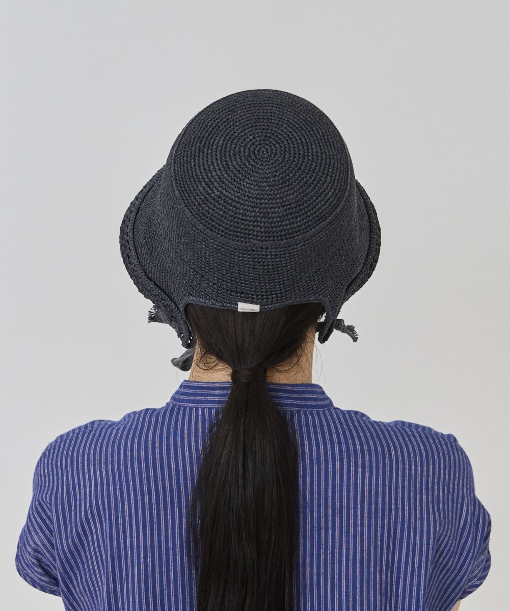 OVERRIDE PAPER CROCHET BONNET | 58cm(58) NAVY (71