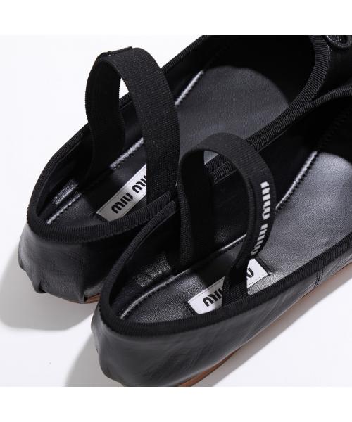 セール】MIUMIU バレエシューズ 5F794D XUU レザー バレリーナ セール】MIUMIU バレエシューズ 5F794D XUU レザー バレリーナ