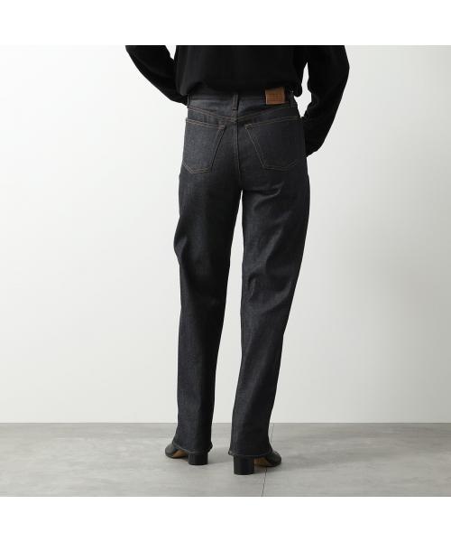デニム・ジーパン Toteme Twisted seam organic cotton denim jeans Twisted seam denim washed blue – TOTEME