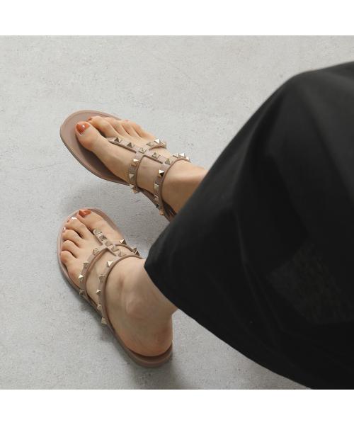 VALENTINO>>ロックスタッズ ボウディテール トングサンダル セール】ヴァレンティノ VALENTINO VALENTINO トングサンダル